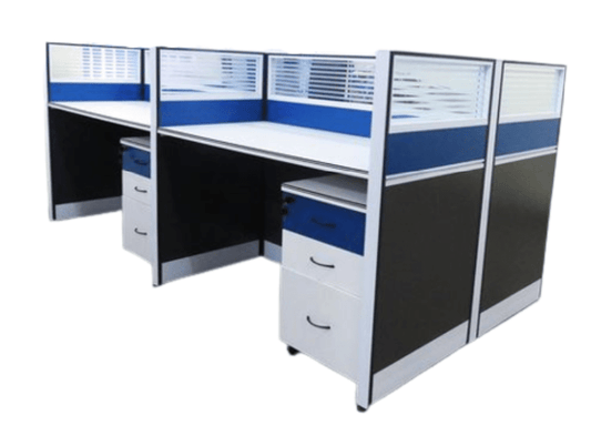 Modern 4 - Way Office Workstation - Enkaji Households
