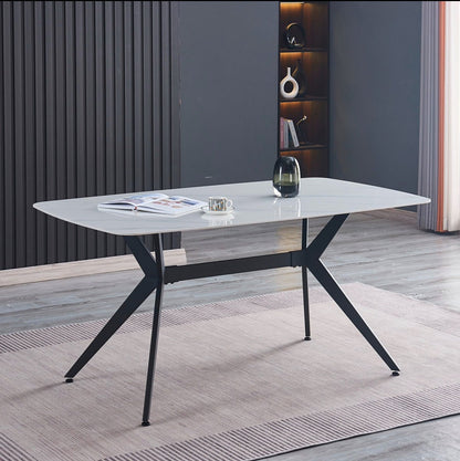 Modern Glass Top Dining Table - Enkaji Households