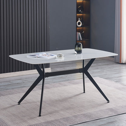 Modern Glass Top Dining Table - Enkaji Households