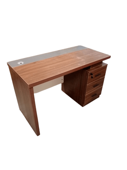 Modern Office Desk with Storage - Enkaji Households
