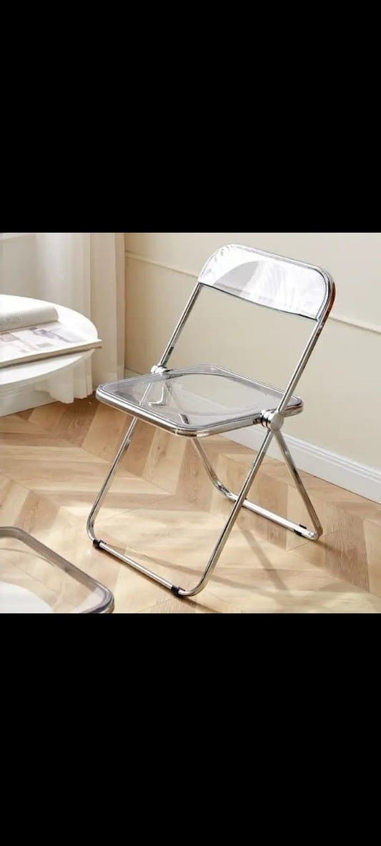 Modern Transparent Folding Chair - Enkaji Households
