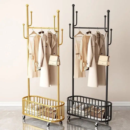 Movable Cloth Rack with Wheels - Enkaji Households