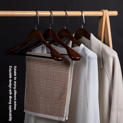 Wide Wooden Hangers (10 Pack) - Enkaji Households